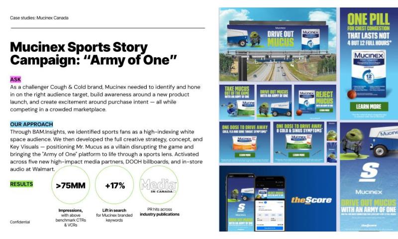 Mucinex "Army of One" Sports Story Campaign